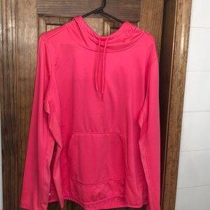 Neon pink athletic hoodie